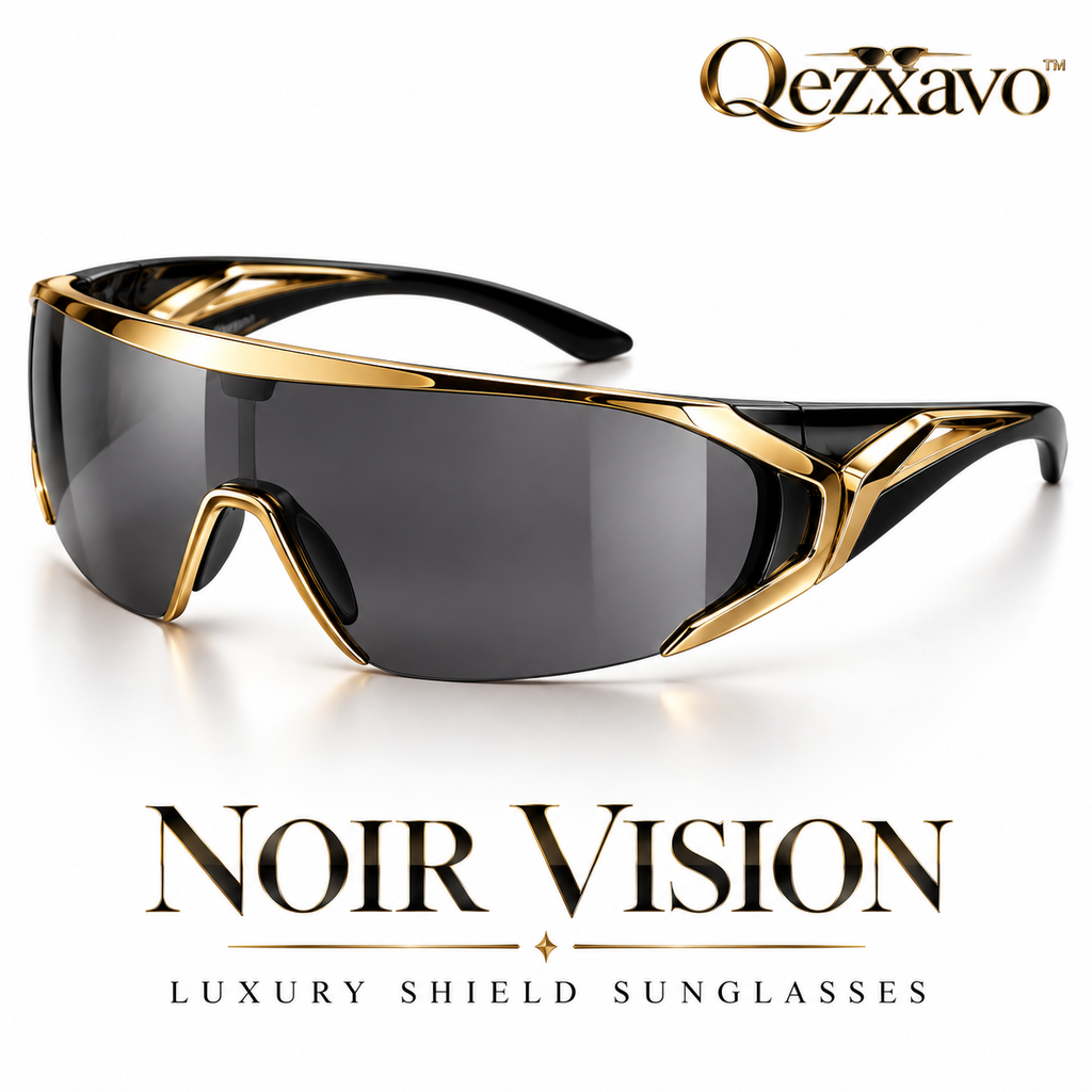 Qezxavo™ Noir Vision Luxury Shield Sunglasses