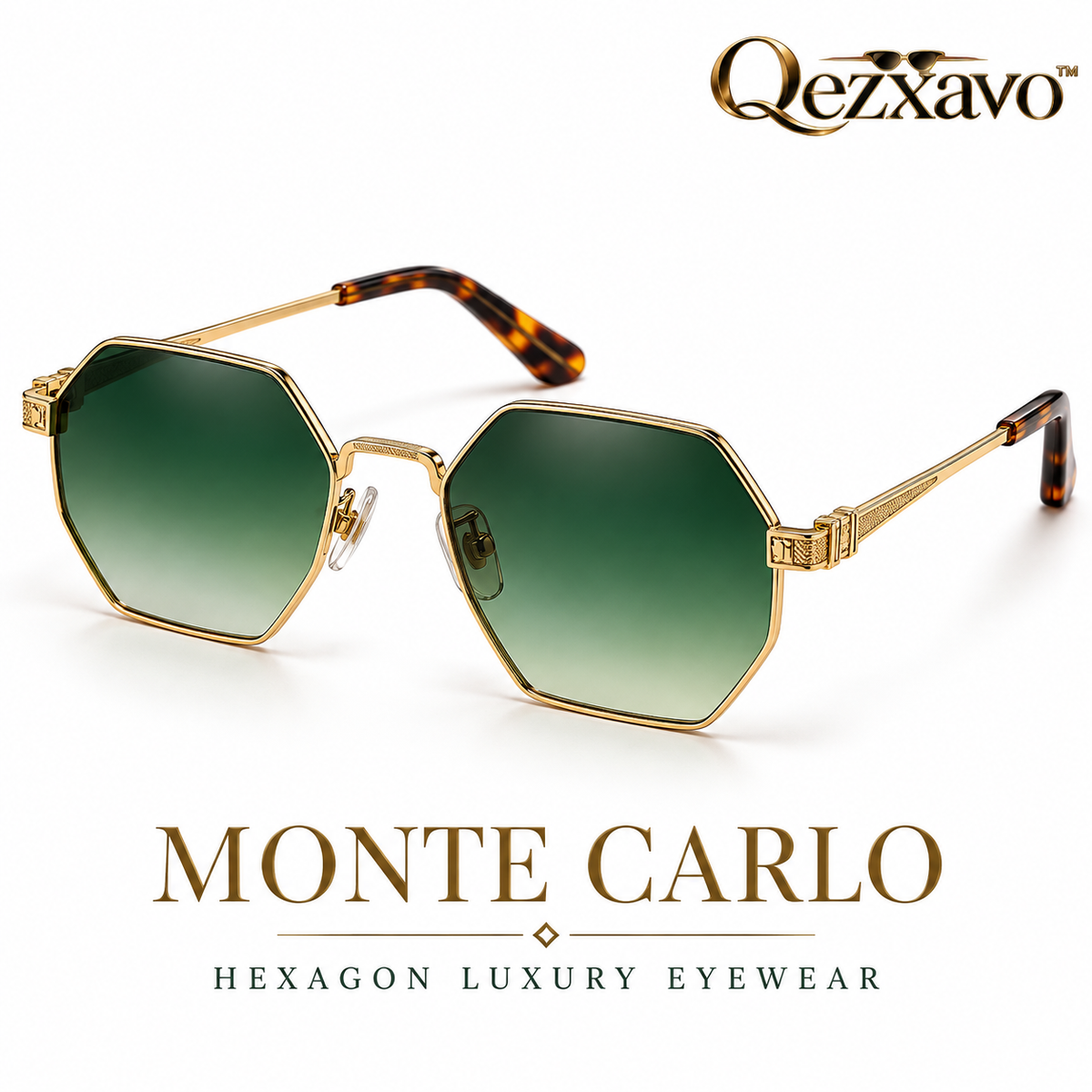 Qezxavo™ Monte Carlo Hexagon Luxury Sunglasses