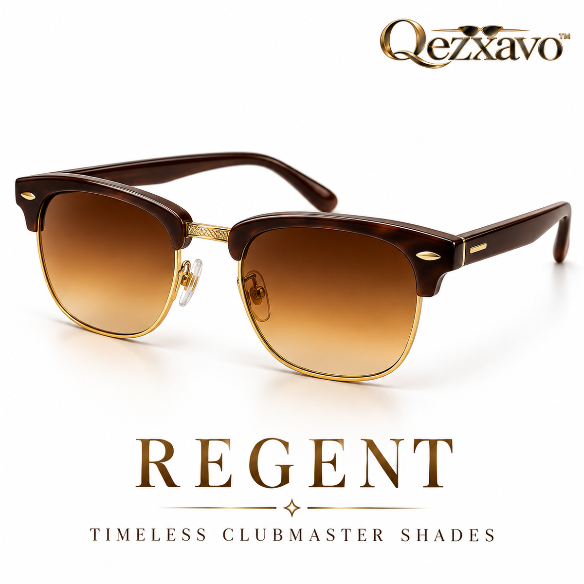 Qezxavo™ Regent Clubmaster Sunglasses